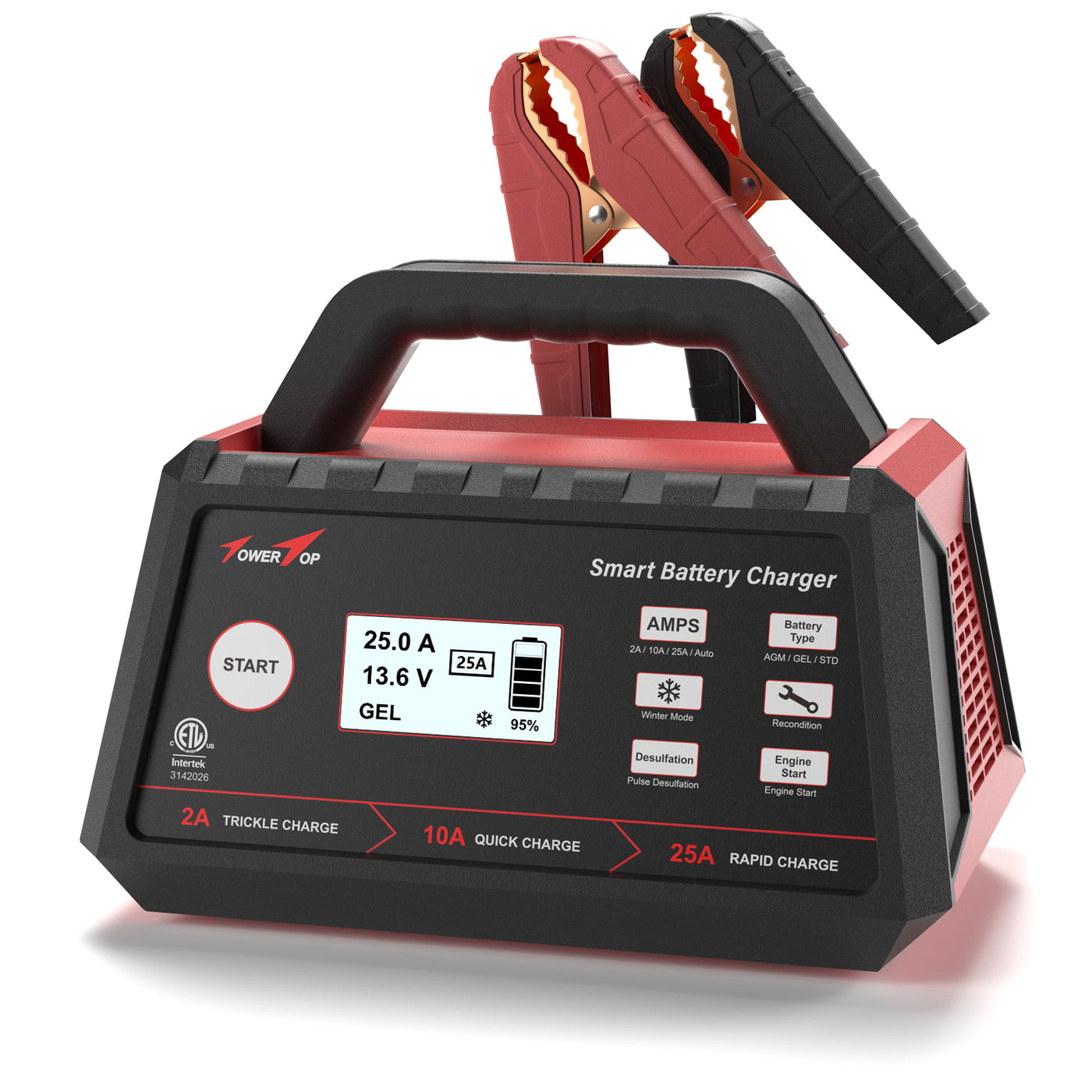 2/10/25A 12V  Battery Charger